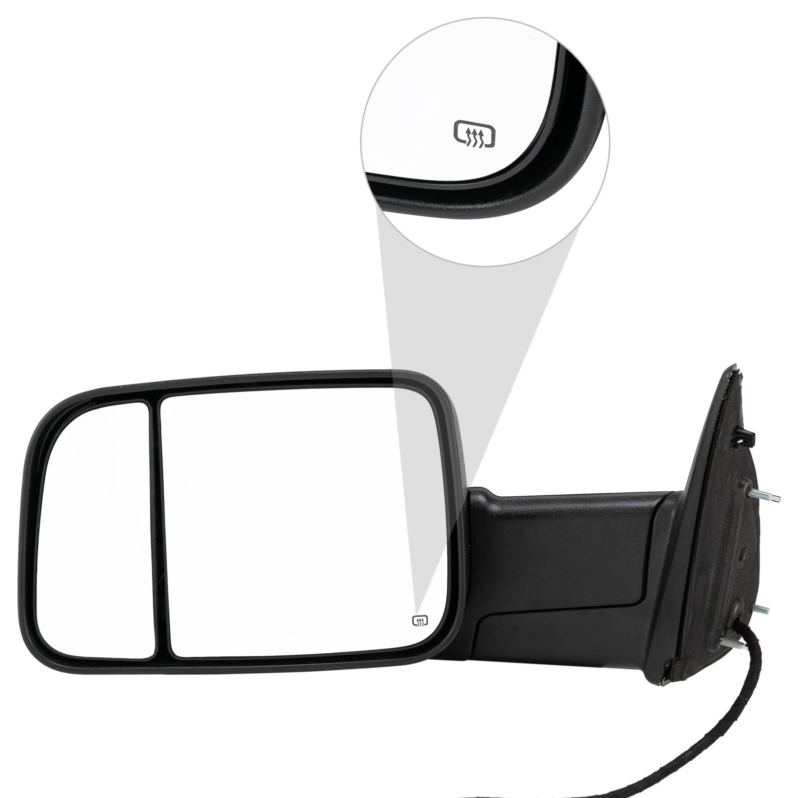 2013-2015 Dodge Ram 1500 2500 Power Heated Flip Up Towing Mirrors w/LED Puddle - Premium Automotive from Rapidvehicles - Just $268.99! Shop now at Rapidvehicles