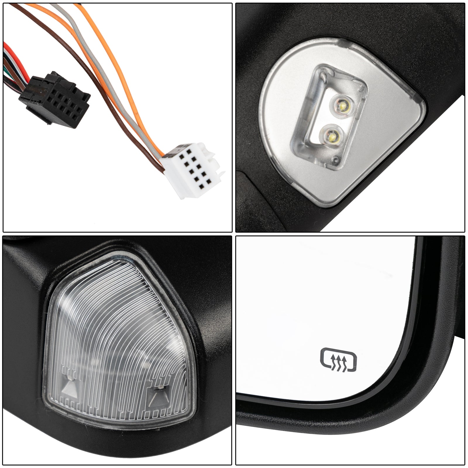 2013-2015 Dodge Ram 1500 2500 Power Heated Flip Up Towing Mirrors w/LED Puddle - Premium Automotive from Rapidvehicles - Just $268.99! Shop now at Rapidvehicles