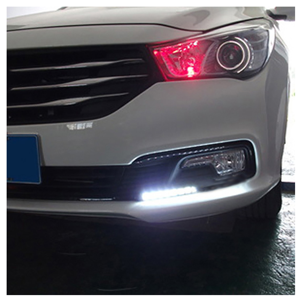 2x Car Flexible 6 LED DRL Daytime Running Light Driving Daylight Fog Light Lamp - Premium Automotive from Rapidvehicles - Just $23.99! Shop now at Rapidvehicles