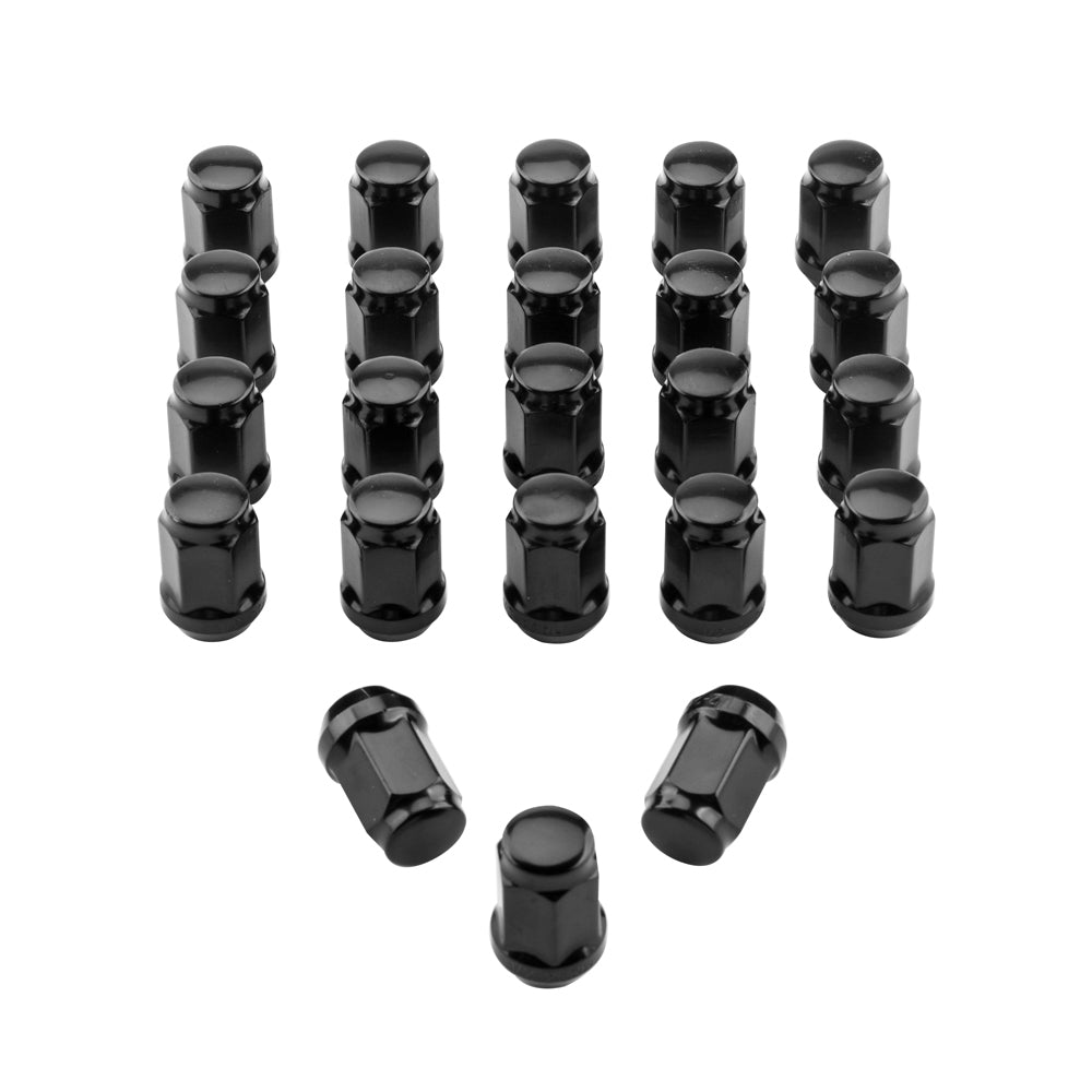 23pcs Bulge Acorn Lug Nuts 1/2"-20 Closed End for Dodge Durango Dakota Jeep Black - Premium Automotive from Rapidvehicles - Just $38.99! Shop now at Rapidvehicles