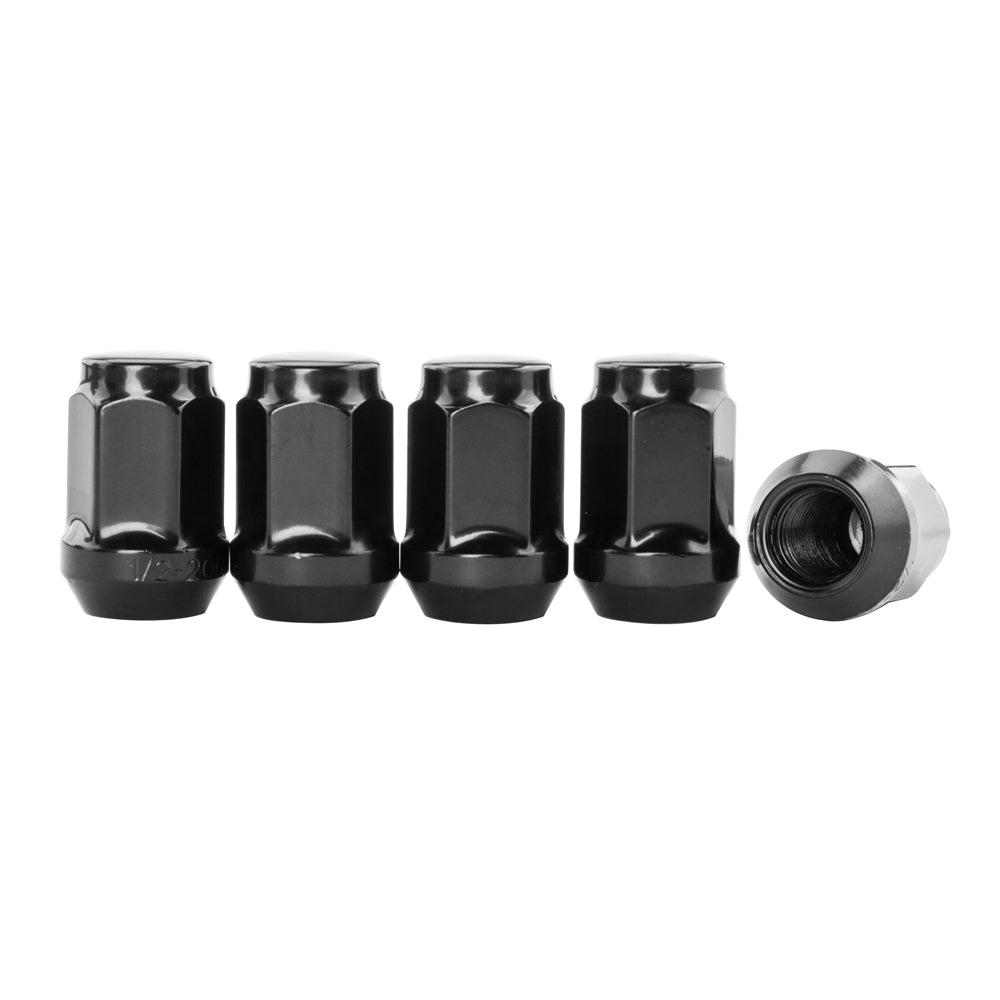 23pcs Bulge Acorn Lug Nuts 1/2"-20 Closed End for Dodge Durango Dakota Jeep Black - Premium Automotive from Rapidvehicles - Just $38.99! Shop now at Rapidvehicles