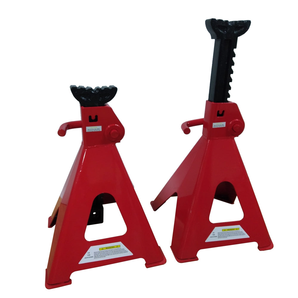 1 Pair of 12 Ton Jack Stands Truck Car Emergency Lift Tool Red - Premium Automotive from Rapidvehicles - Just $180.99! Shop now at Rapidvehicles