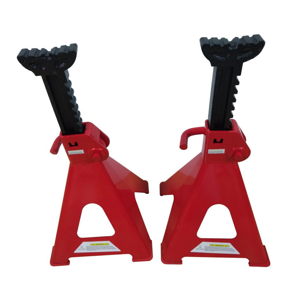 1 Pair of 12 Ton Jack Stands Truck Car Emergency Lift Tool Red - Premium Automotive from Rapidvehicles - Just $185.99! Shop now at Rapidvehicles