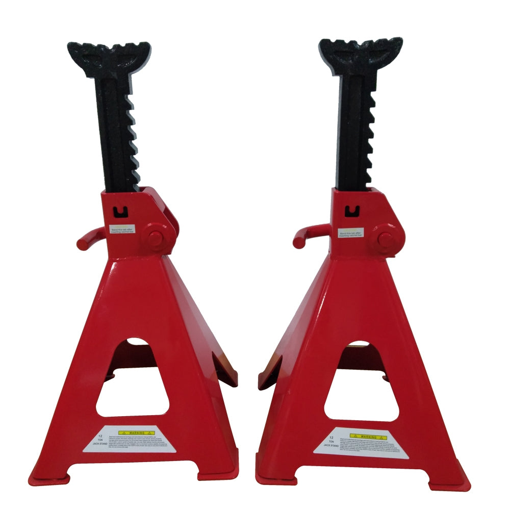 1 Pair of 12 Ton Jack Stands Truck Car Emergency Lift Tool Red - Premium Automotive from Rapidvehicles - Just $180.99! Shop now at Rapidvehicles