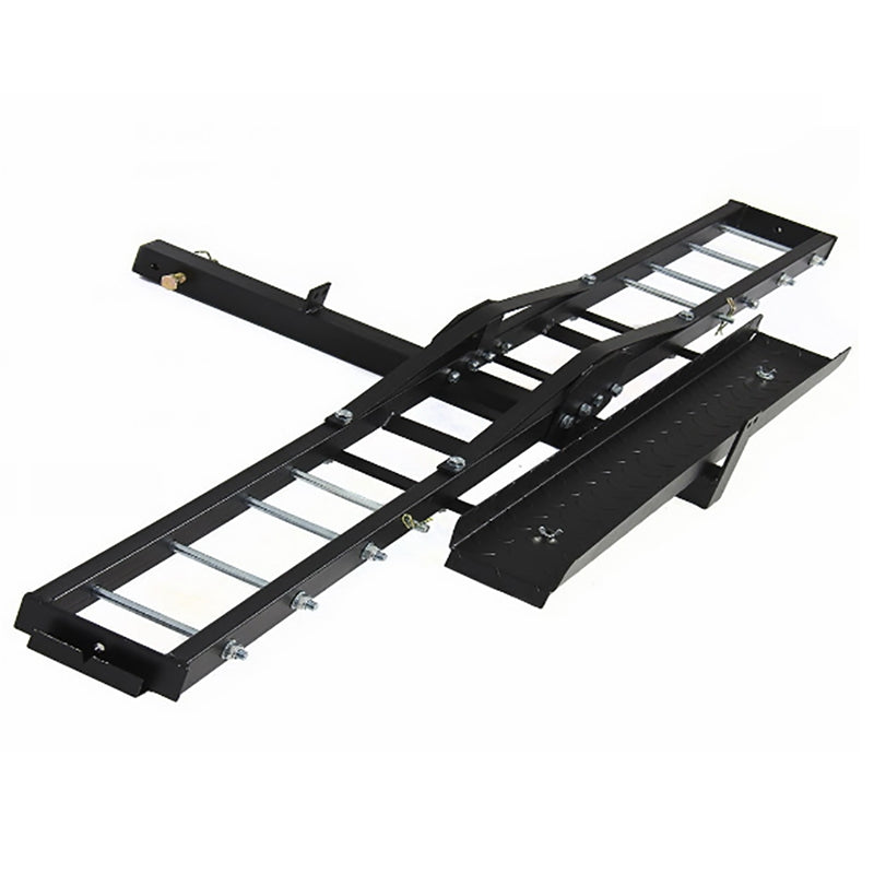 SH 1502 Hitch Mounted Steel Motorcycle Carrier Black - Premium Automotive from Rapidvehicles - Just $188.99! Shop now at Rapidvehicles