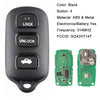 For 2002 2003 2004 2005 2006 Toyota Camry Keyless Entry Car Remote Key Fob Black - Premium Automotive from Rapidvehicles - Just $23.99! Shop now at Rapidvehicles