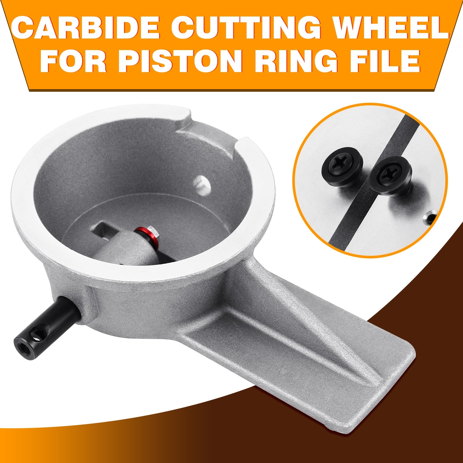 Precision Piston Ring End Gap Filer Carbide Cutting Wheel Hand Operated Filing - Premium Automotive from Rapidvehicles - Just $56.99! Shop now at Rapidvehicles