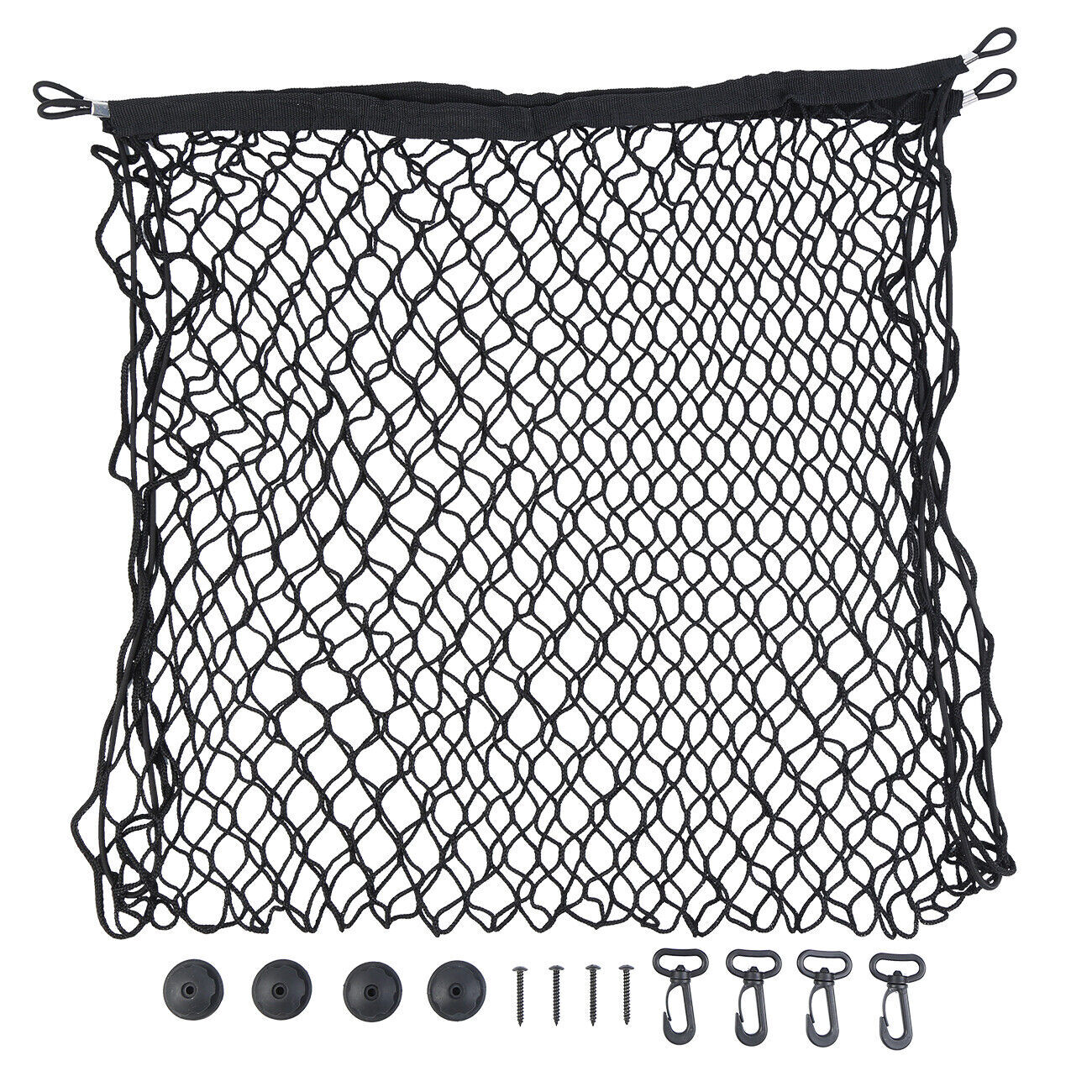 Car Trunk Cargo Net Holder Elastic Mesh Organizer Truck SUV Universal 4 Hook Net - Premium Automotive from Rapidvehicles - Just $21.99! Shop now at Rapidvehicles