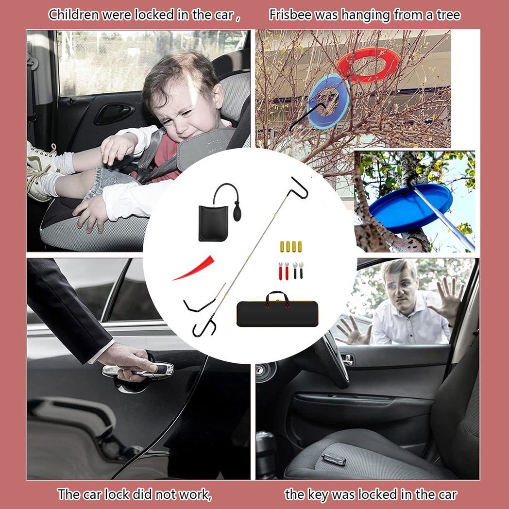 Stainless steel long-distance car emergency key hook tool oval - Premium Automotive from Rapidvehicles - Just $47.99! Shop now at Rapidvehicles