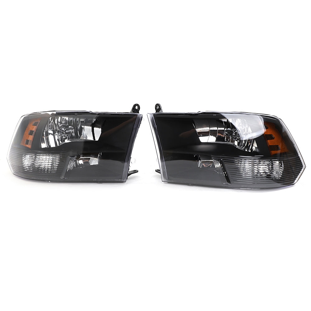 Left Right Headlights 68001485AG 68001484A for 09-17Dodge Ram 1500/2500/3500 BLK - Premium Automotive from Rapidvehicles - Just $319.99! Shop now at Rapidvehicles