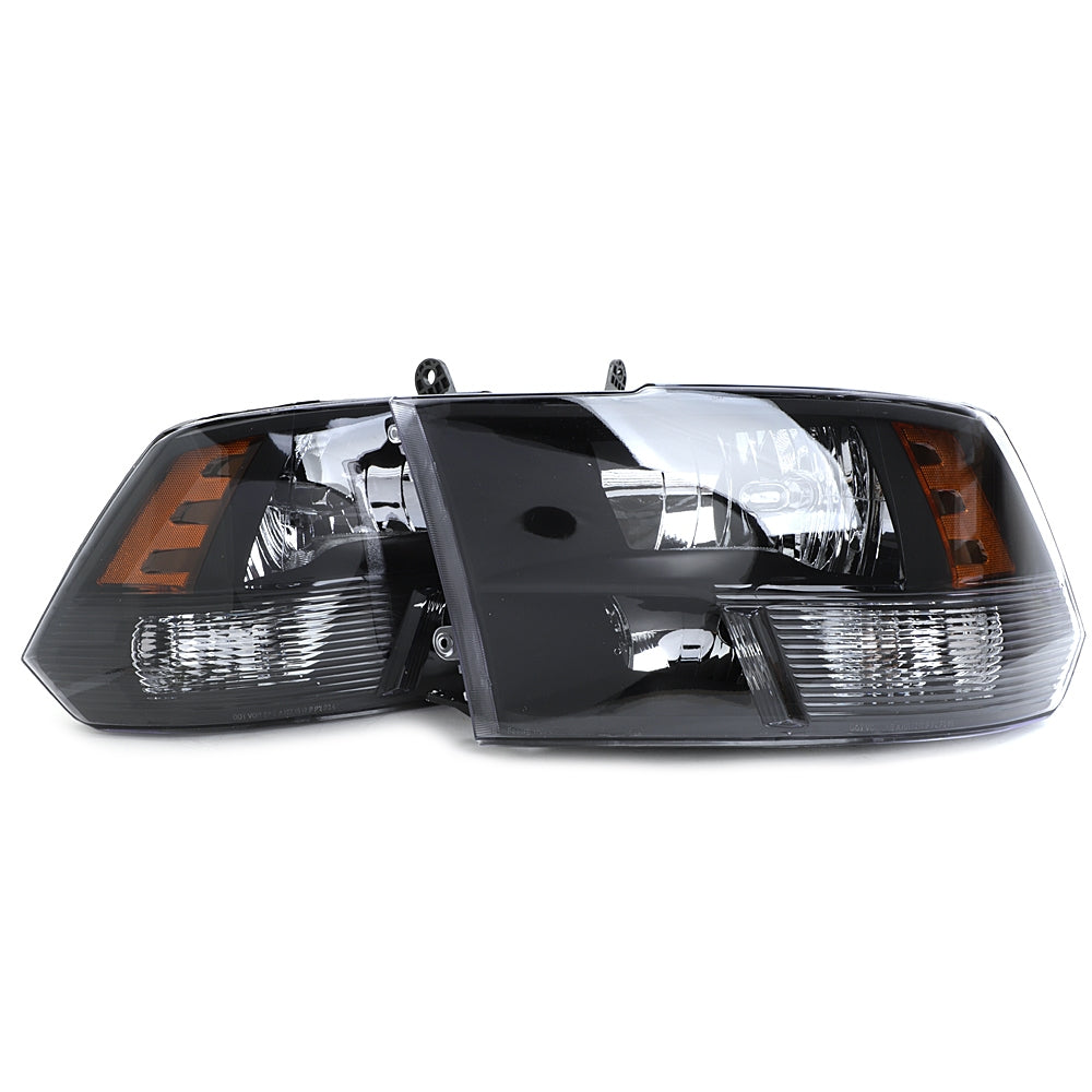 Left Right Headlights 68001485AG 68001484A for 09-17Dodge Ram 1500/2500/3500 BLK - Premium Automotive from Rapidvehicles - Just $319.99! Shop now at Rapidvehicles