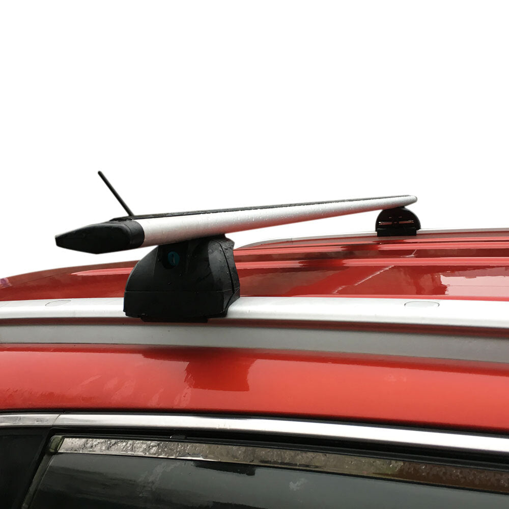 2 Pairs 48" Universal Aluminum Cargo Roof Rack with Lock Black - Premium Automotive from Rapidvehicles - Just $129.99! Shop now at Rapidvehicles