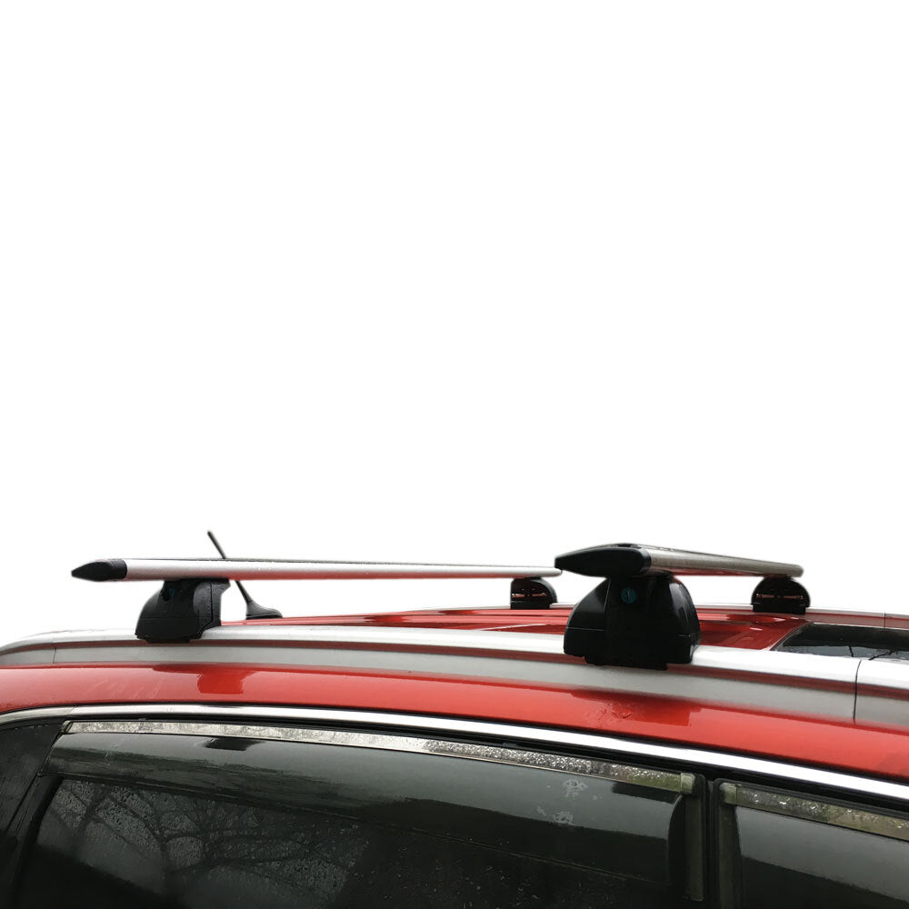 2 Pairs 48" Universal Aluminum Cargo Roof Rack with Lock Black - Premium Automotive from Rapidvehicles - Just $129.99! Shop now at Rapidvehicles