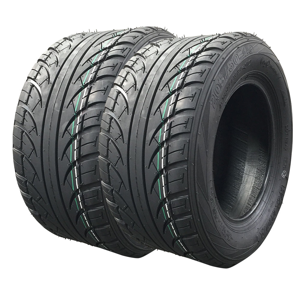 2pcs 205/50-10 4PR Golf Cart Tires DOT Street Legal for EZGO, Club Car - Premium Automotive from Rapidvehicles - Just $122.99! Shop now at Rapidvehicles