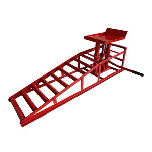 1 x 2T Auto Car truck Service Ramp Lift Heavy Duty Hydraulics Repair Frame Red - Premium Automotive from Rapidvehicles - Just $155.99! Shop now at Rapidvehicles