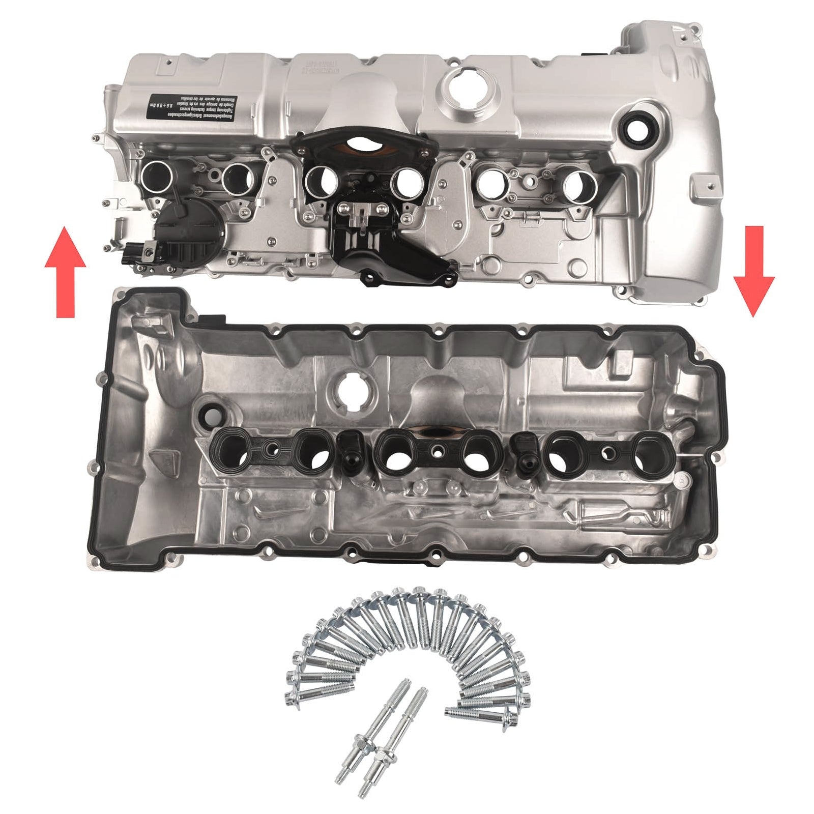 Aluminium Valve Cover with Gasket & Bolts for BMW 128i 328i 528i X3 X5 Z4 N51 N52 3.0L Engine - Premium Automotive from Rapidvehicles - Just $151.99! Shop now at Rapidvehicles