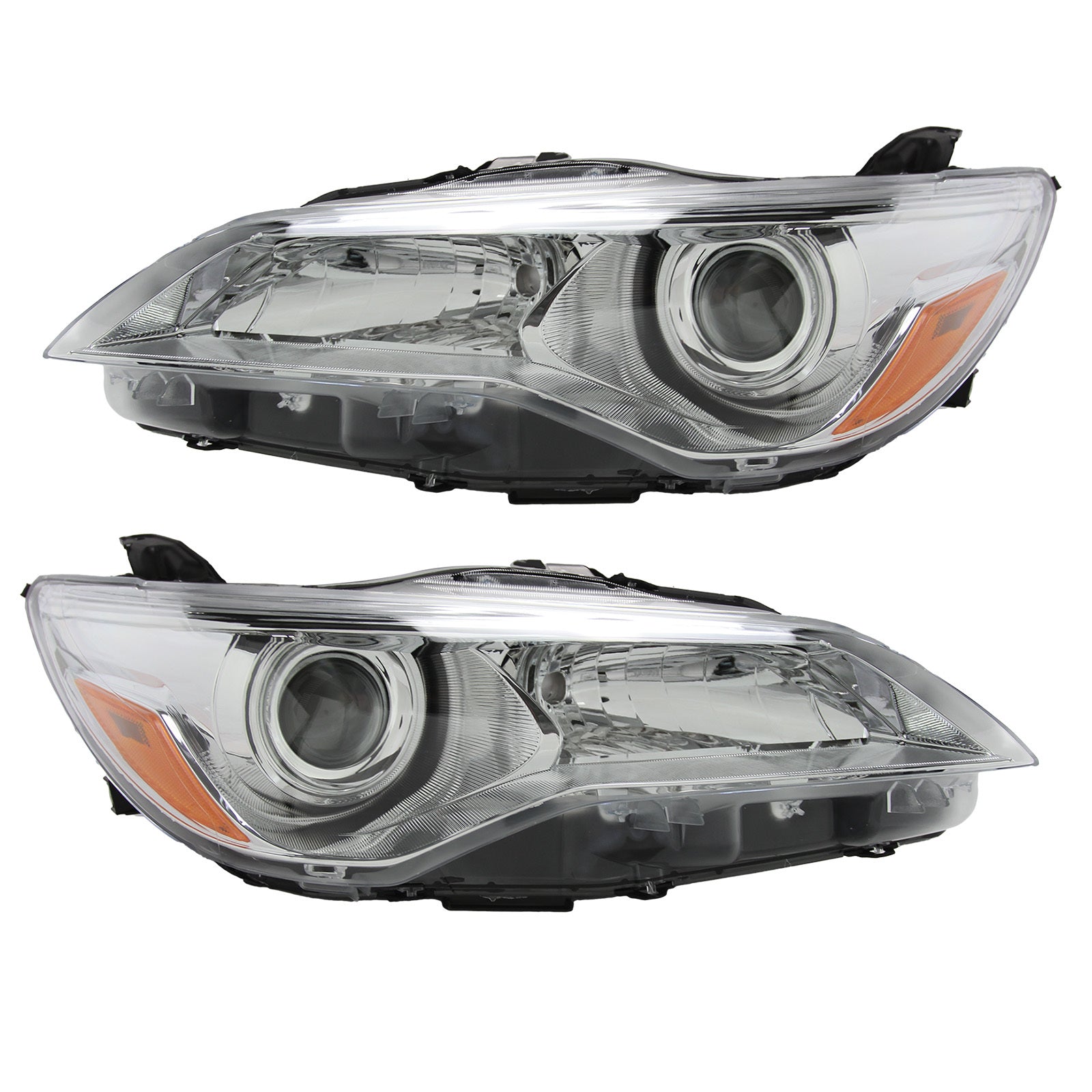 Headlights Lamps Chrome Housing Amber Corner LH & RH for 2015-2017 Toyota Camry - Premium Automotive from Rapidvehicles - Just $135.99! Shop now at Rapidvehicles