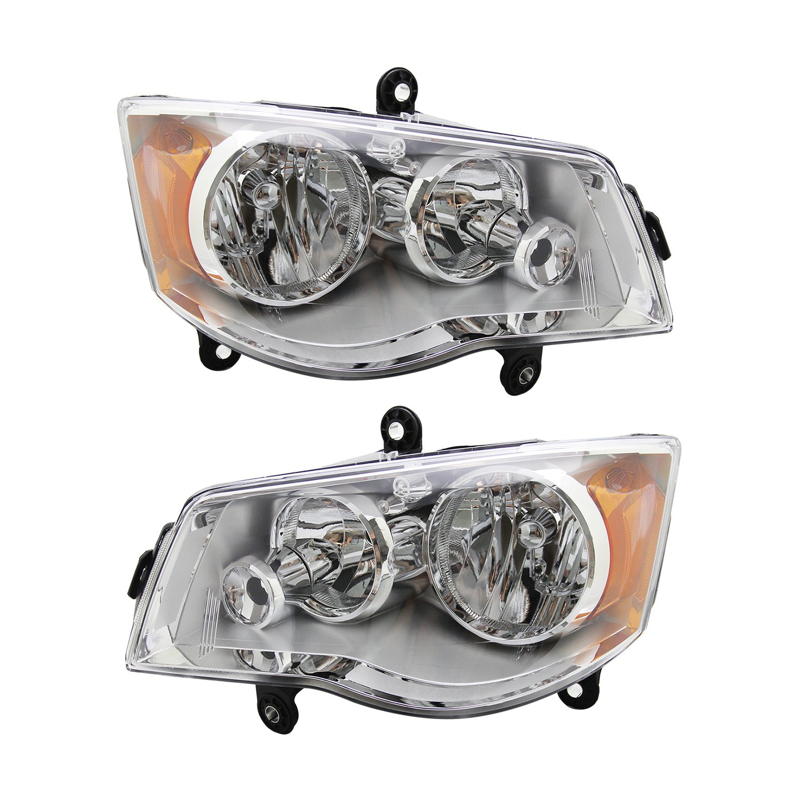 Chrome Headlights For 11-19 Dodge Grand Caravan 08-16 Chrysler Town & Country - Premium Automotive from Rapidvehicles - Just $159.99! Shop now at Rapidvehicles