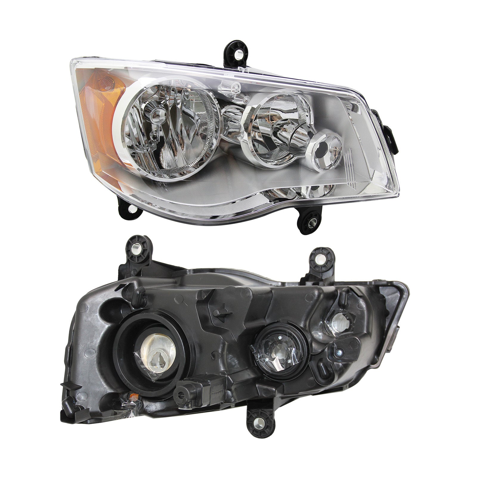 Chrome Headlights For 11-19 Dodge Grand Caravan 08-16 Chrysler Town & Country - Premium Automotive from Rapidvehicles - Just $159.99! Shop now at Rapidvehicles