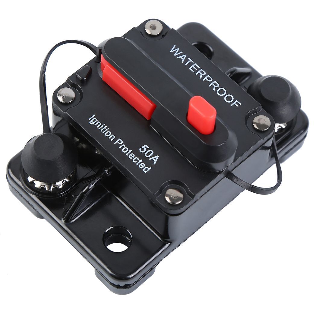 50A AMP Circuit Breaker Car Marine Stereo Audio Inline Replace Fuse 12V-48V - Premium Automotive from Rapidvehicles - Just $20.99! Shop now at Rapidvehicles