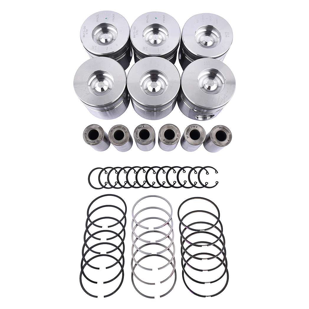 6 STD Standard Pistons Set For Dodge Cummins 6BT 5.9L 12V 1994-1998 3928673 - Premium Automotive from Rapidvehicles - Just $327.99! Shop now at Rapidvehicles