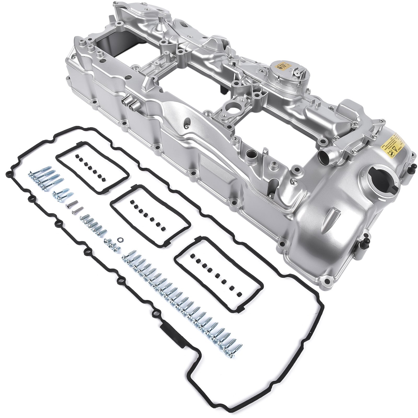 Aluminum Rocker Valve Cover with Gasket + Cap 11127570292 for BMW 135i 335i 435i 535i GT xDrive 640i Gran Coupe 740Li xDrive X1 X2  X4 X5 X6 M2 - Premium Automotive from Rapidvehicles - Just $202.86! Shop now at Rapidvehicles