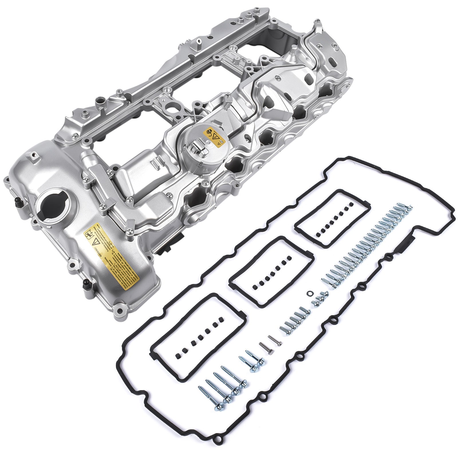 Aluminum Rocker Valve Cover with Gasket + Cap 11127570292 for BMW 135i 335i 435i 535i GT xDrive 640i Gran Coupe 740Li xDrive X1 X2  X4 X5 X6 M2 - Premium Automotive from Rapidvehicles - Just $192.99! Shop now at Rapidvehicles