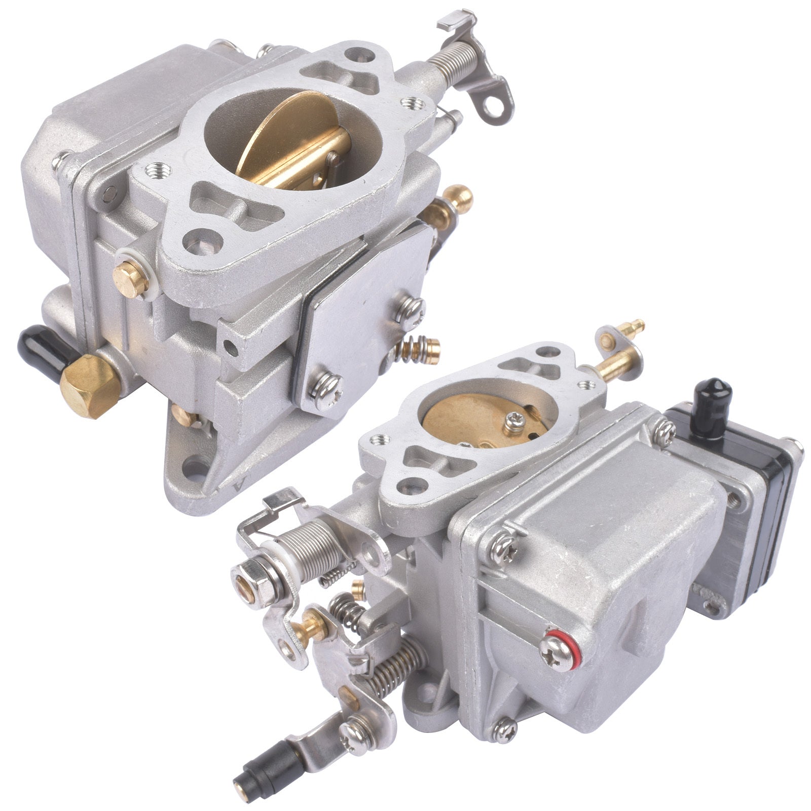 Upper and Lower Carburetor Kit For Yamaha 2 stroke 20HP 25HP Outboard Engine 1988-2003 6L2-14301-11-00 6L2-14302-11-00 - Premium Automotive from Rapidvehicles - Just $212.99! Shop now at Rapidvehicles