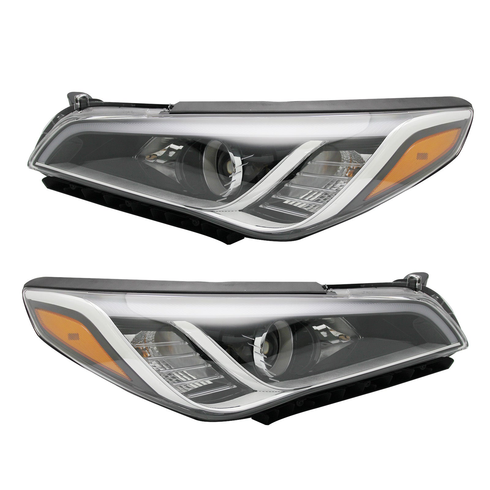 Pair Headlight Headlamp Halogen Right Left For 2015 2016 2017 Hyundai Sonata - Premium Automotive from Rapidvehicles - Just $226.99! Shop now at Rapidvehicles