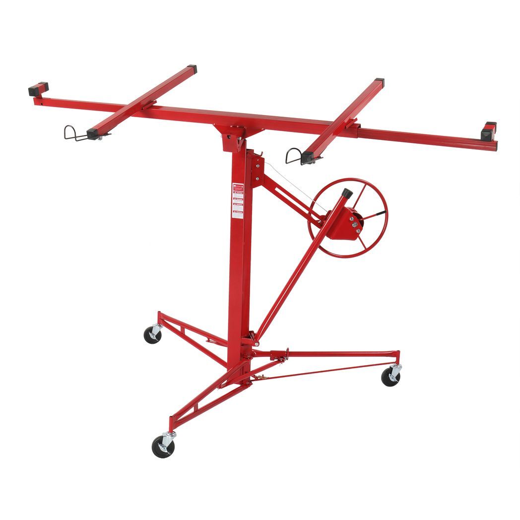 16FT Drywall Lifter Panel Hoist Dry Wall Rolling Caster Lifter Construction Tool 150LB Heavy Duty Sheetrock Hoist Holder Red - Premium Automotive from Rapidvehicles - Just $220.99! Shop now at Rapidvehicles