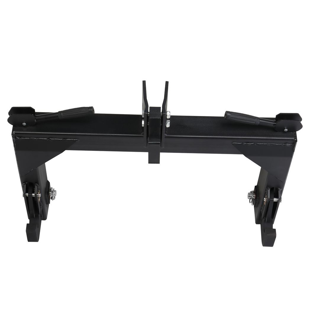 3 Pt Quick Hitch Adapter For Category 1 & 2 W/ Adjustable Bolt Tractor 3000lb,Black - Premium Automotive from Rapidvehicles - Just $191.99! Shop now at Rapidvehicles