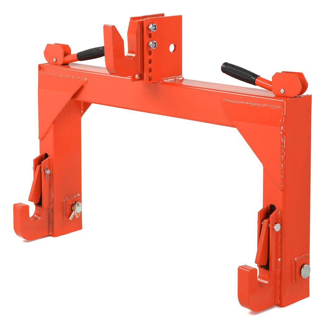 3 Pt Quick Hitch Adapter For Category 1 & 2 W/ Adjustable Bolt Tractor 3000lb,Orange - Premium Automotive from Rapidvehicles - Just $191.99! Shop now at Rapidvehicles