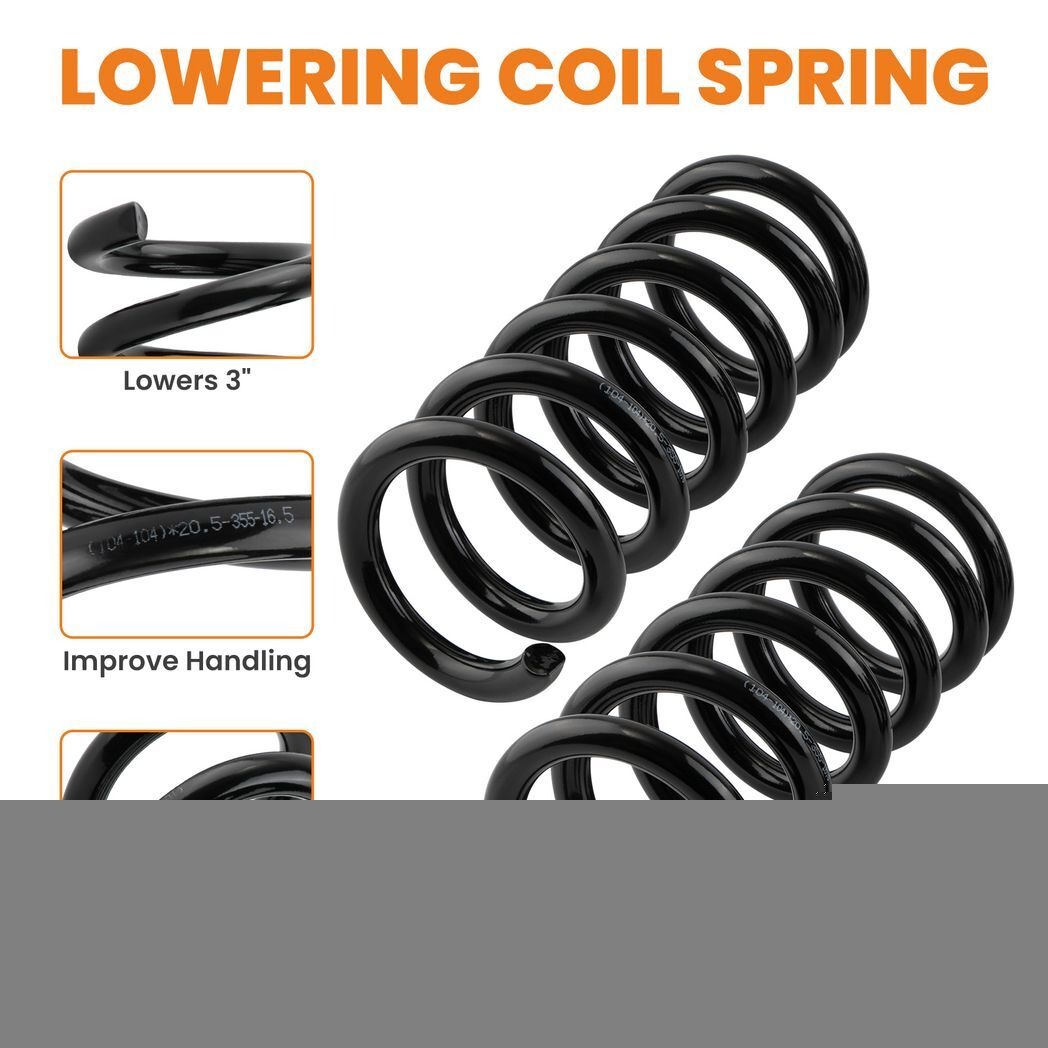 3" Front Lowering Coil Springs Drop Kit Fit For Chevy GMC C1500 Sierra Silverado C1500 1988-1998 - Premium Automotive from Rapidvehicles - Just $566.99! Shop now at Rapidvehicles