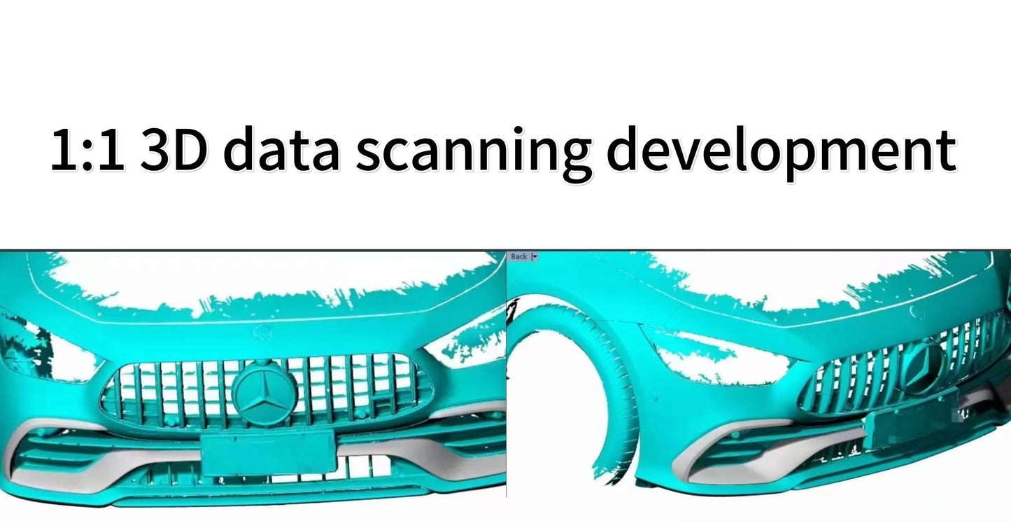 for Cadillac Escalade Upgrade  LD Style Carbon Fiber Wide Body Kit with New Front Lip Rear Diffuser Spoiler Hood Grill