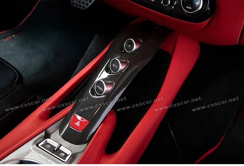 Car Central Control Button Cover Trim Sticker Panel Patch Interior Decoration Accessories For Ferrari F12 OEM Style