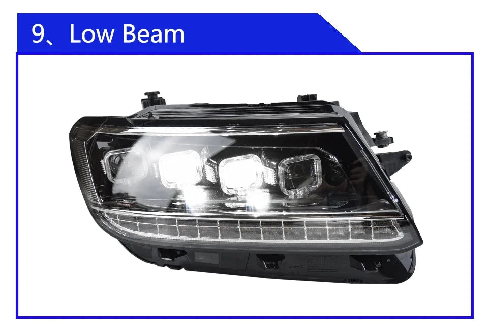 Car Front Lamps for VW Tiguan L 2017-2021 LED Auto Headlights Assembly Upgrade Bugatti Style 4 Projector Lens Accessories