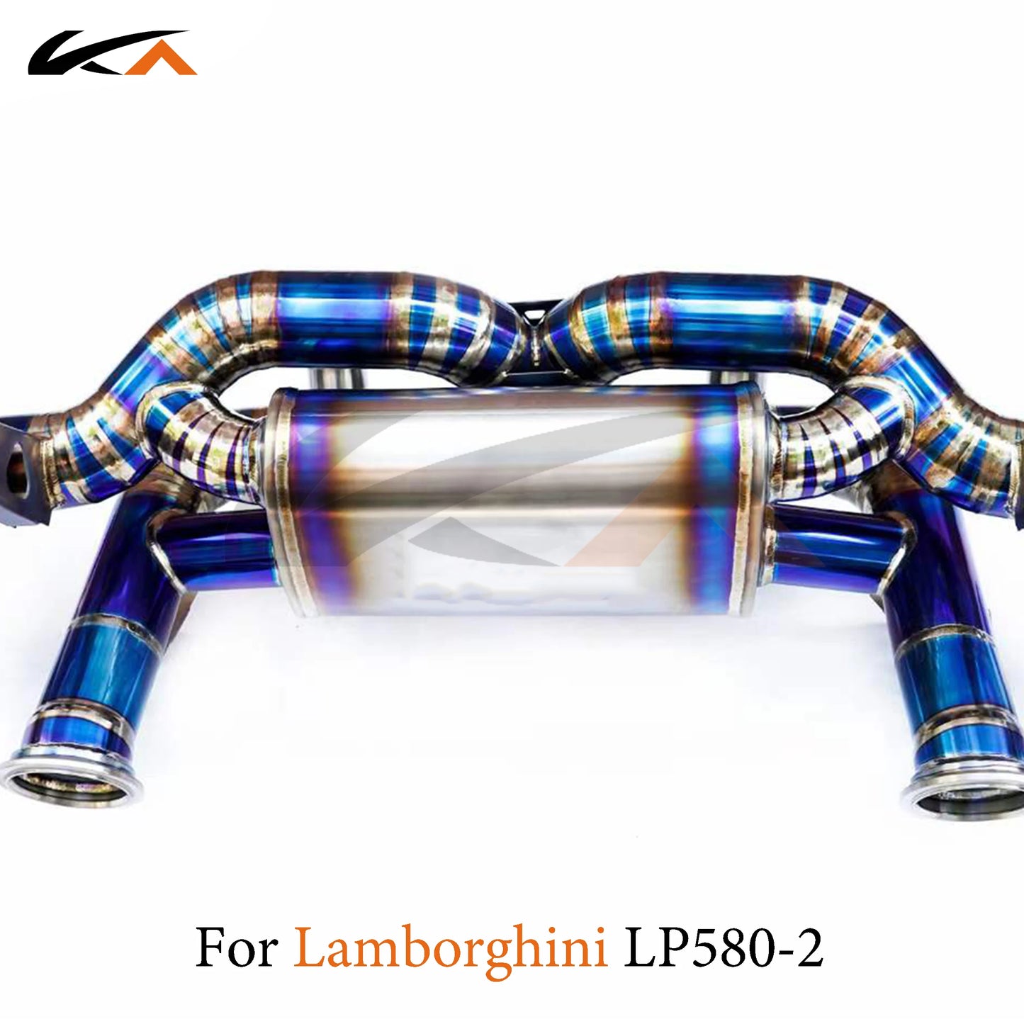 KA Tuning exhaust system titanium alloy catback for Lamborghini LP580-2 5.2L rear section performance parts muffler valve