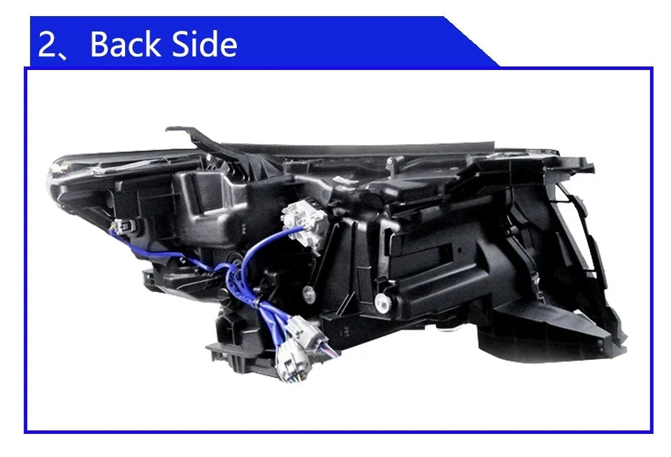 Car Front lamps For Toyota Prado 2018-2023 LED Auto Headlight Assembly Upgrade Bugatti Design Four Projector Lens Accessories