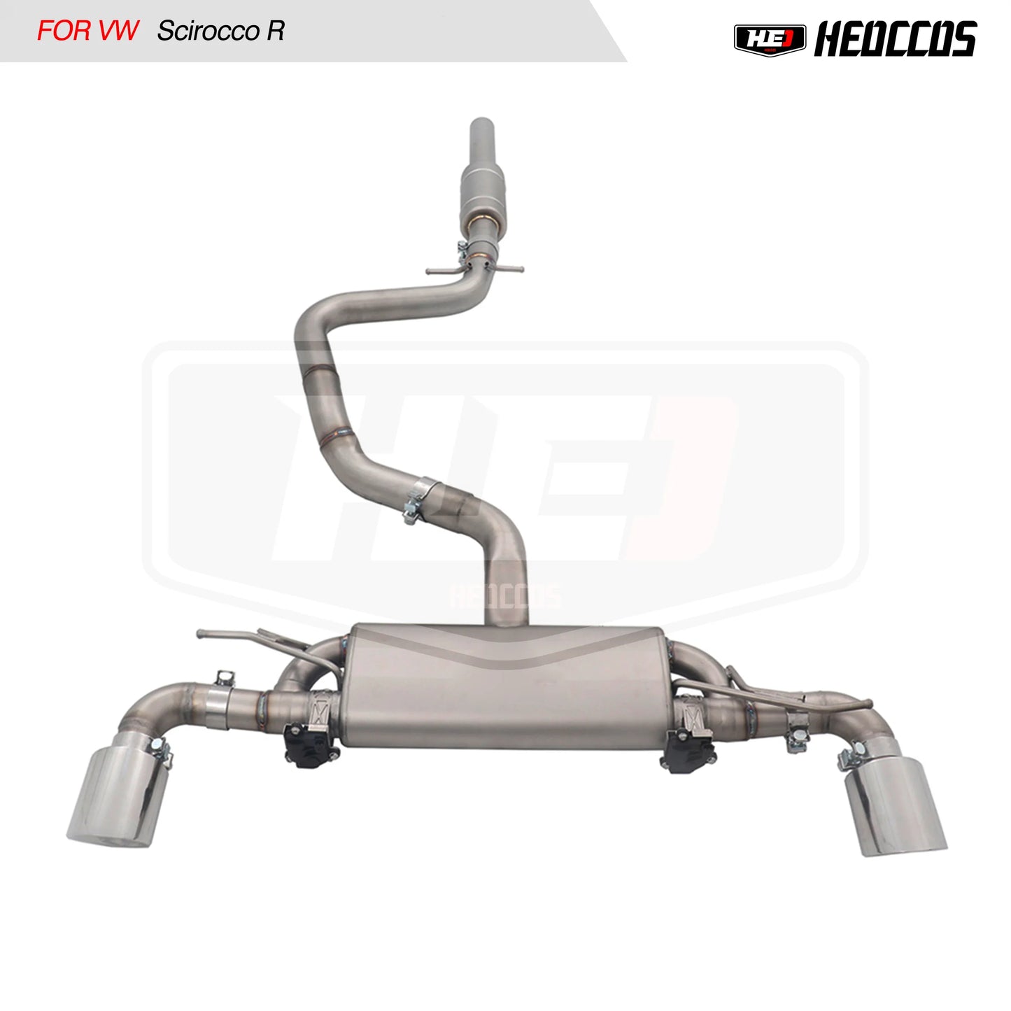 HEO Exhaust for Volkswagen/VW Scirocco R 2.0T Performance Upgrade Ss304 Muffler Catback Valved Exhaust