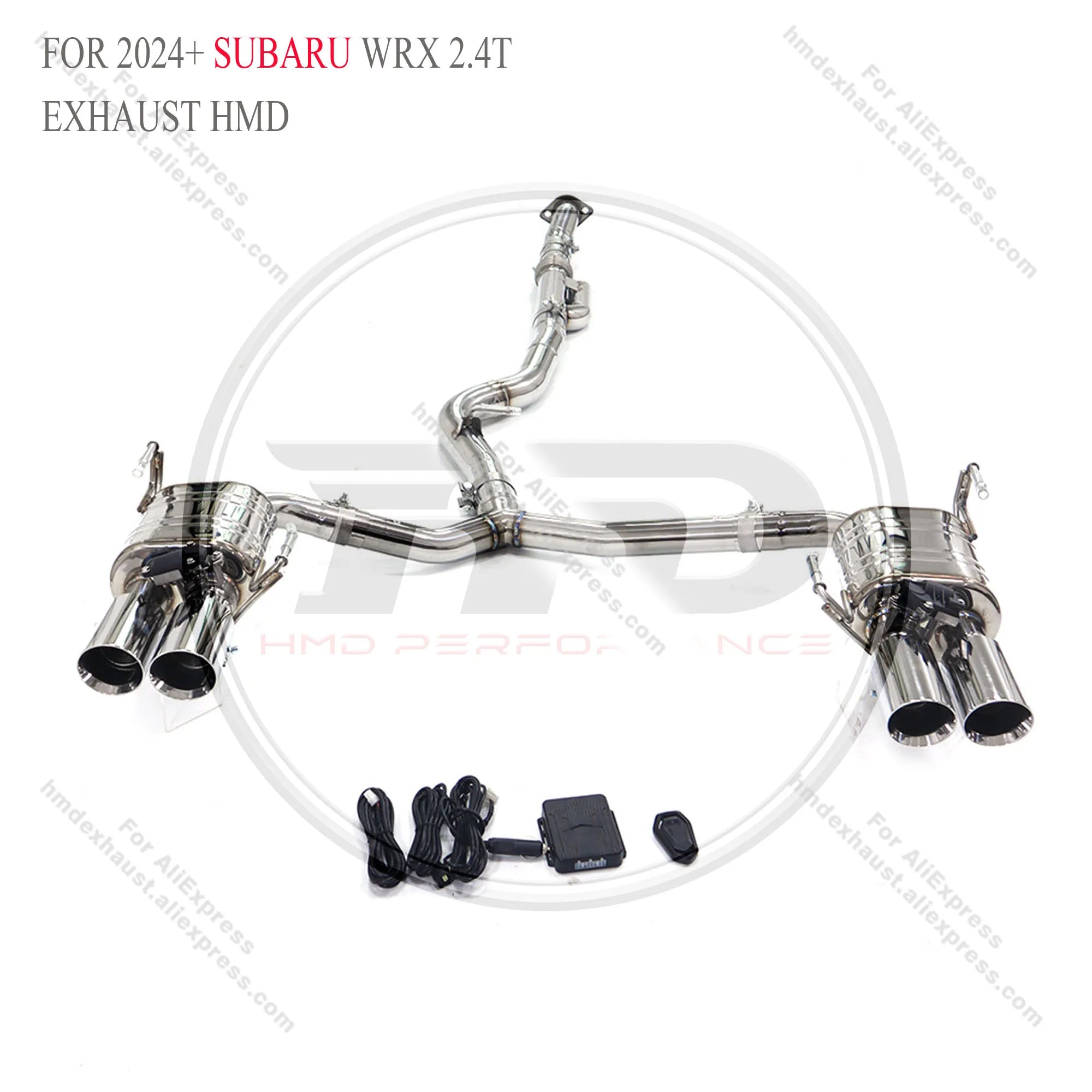 HMD Exhaust Muffler Valve Pipes Auto Performance Parts for 2024+ Subaru WRX 2.4T Valves Exhaust