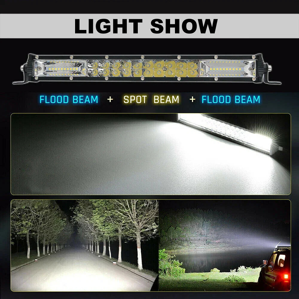 Color: Green - Slim 8" 20" 32" LED Light Bar Off Road 12V 24V LED Light Bar/Work Light For Car Combo 4x4 Led Bar Jeep Truck ATV SUV 12V 24V - Premium Car Lights from NLpearl - Just $34.58! Shop now at Rapidvehicles