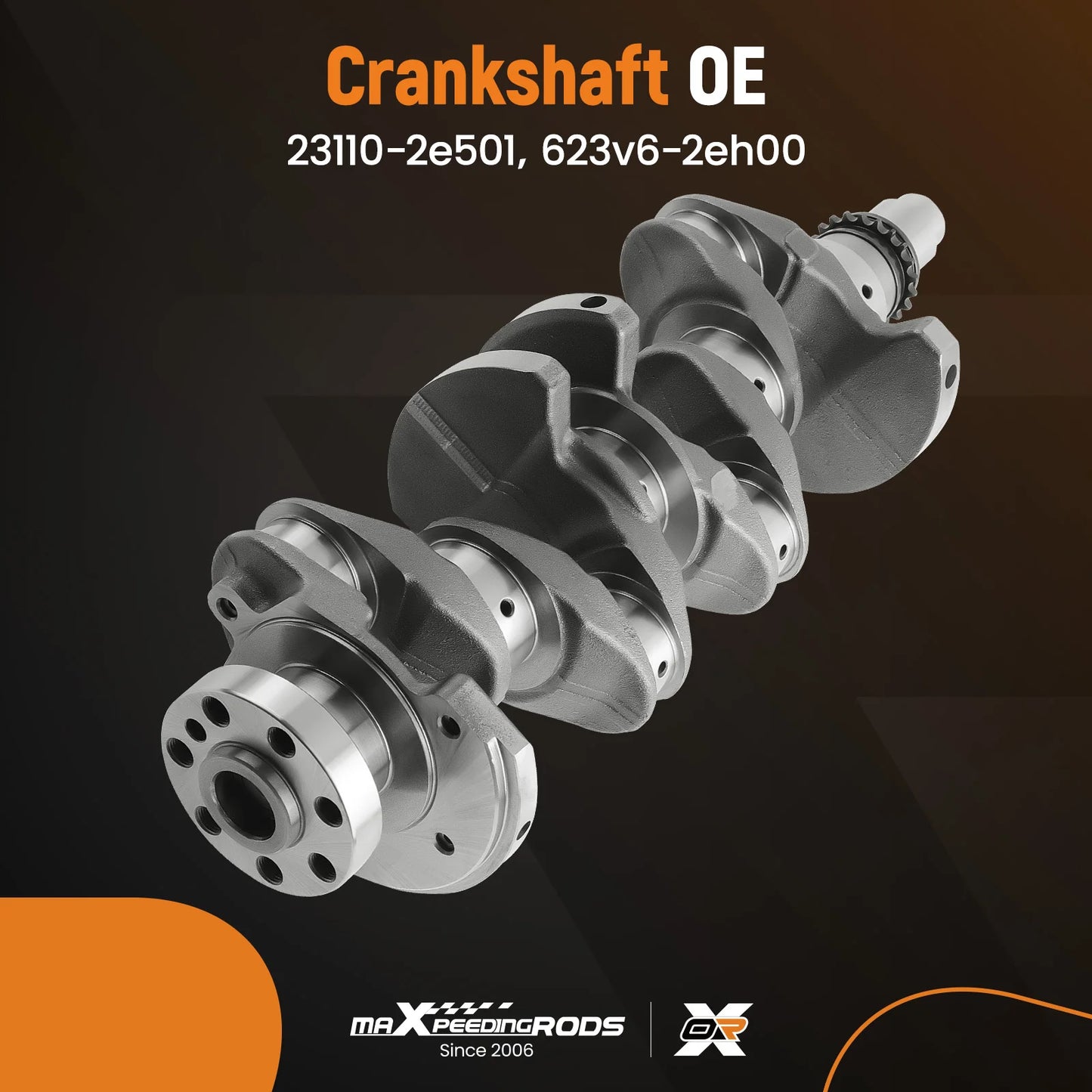 2.0L Engine Crankshaft Con Rods+Piston+Bearings+Gasket Kit For Hyundai Kia G4NC