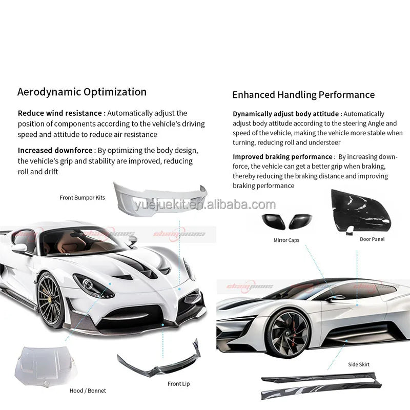 Best Selling Lotus Evora GTE Style Luxury Body Kit High Quality New Parts Includes Front & Rear Bumper