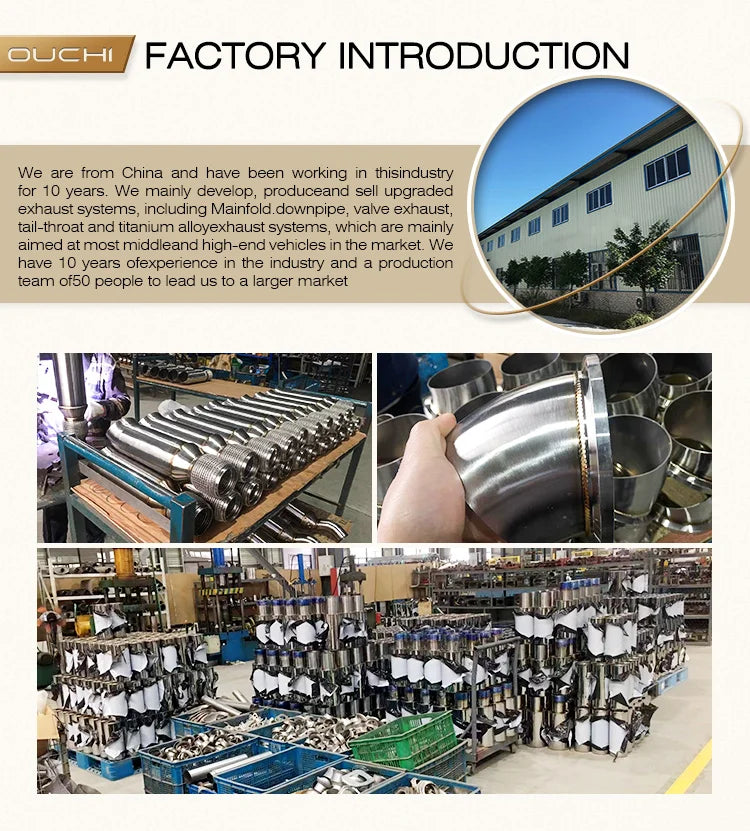 OUCHI Factory Direct Sales For Subaru Impreza WRXSTI Sedan 2007-2010 Stainless Steel With Electronic Valve Exhaust Catback