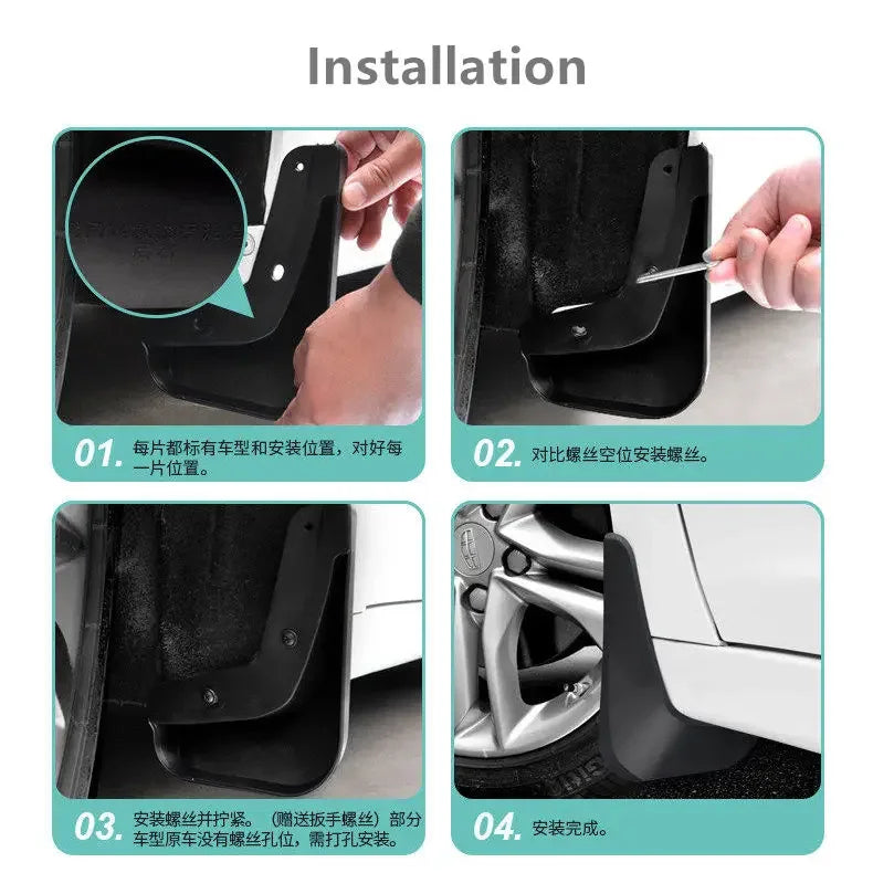 Mudguards for Jaguar F-PACE 2013-2023 Car Fender Mud Flap Guards Splash Mudflaps 2022 2021 2020 2019 2018 2017 2016 2015 2014