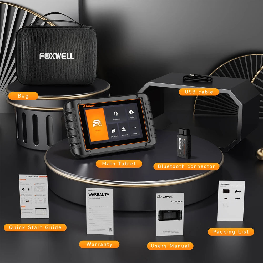 FOXWELL NT809 BT OBD2 Bluetooth All System Bi-Directional 30+ Reset Code Reader OBD2 Scanner Automotivo Car Diagnostic Tool