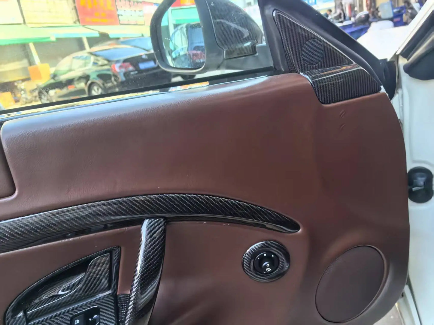 Maserati GranTurismo GranCabrio MC Stradale GTS Tuning Modified Carbon Fiber Door top trim