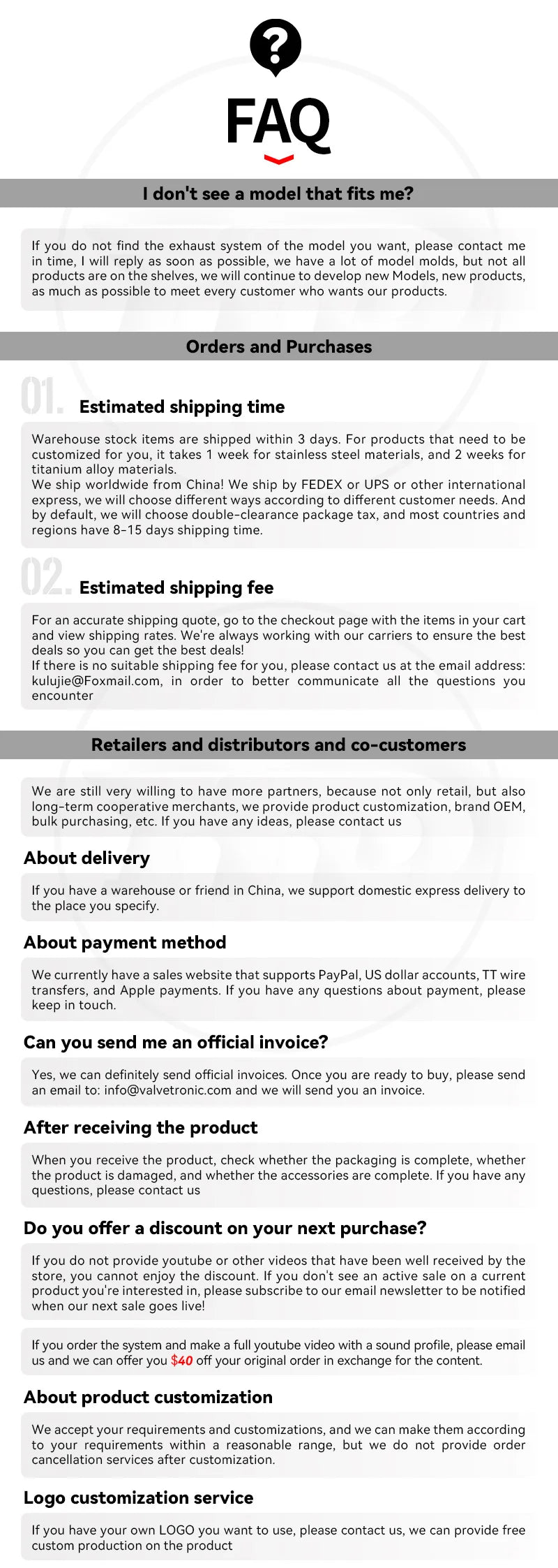 HMD Exhaust System Stainless Steel Performance Catback full sets for Lamborghini Aventador LP740 6.5 without valve