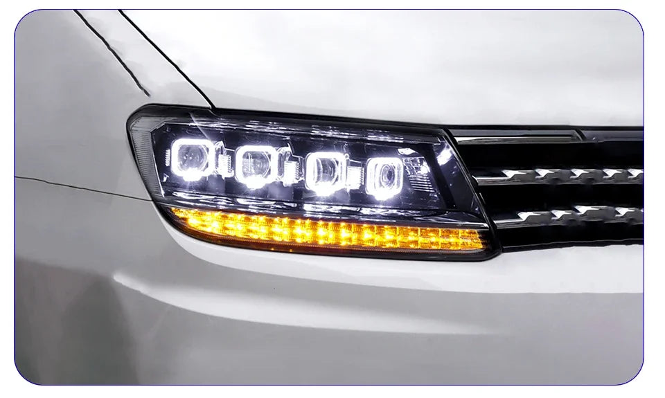 Car Front Lamps for VW Tiguan L 2017-2021 LED Auto Headlights Assembly Upgrade Bugatti Style 4 Projector Lens Accessories