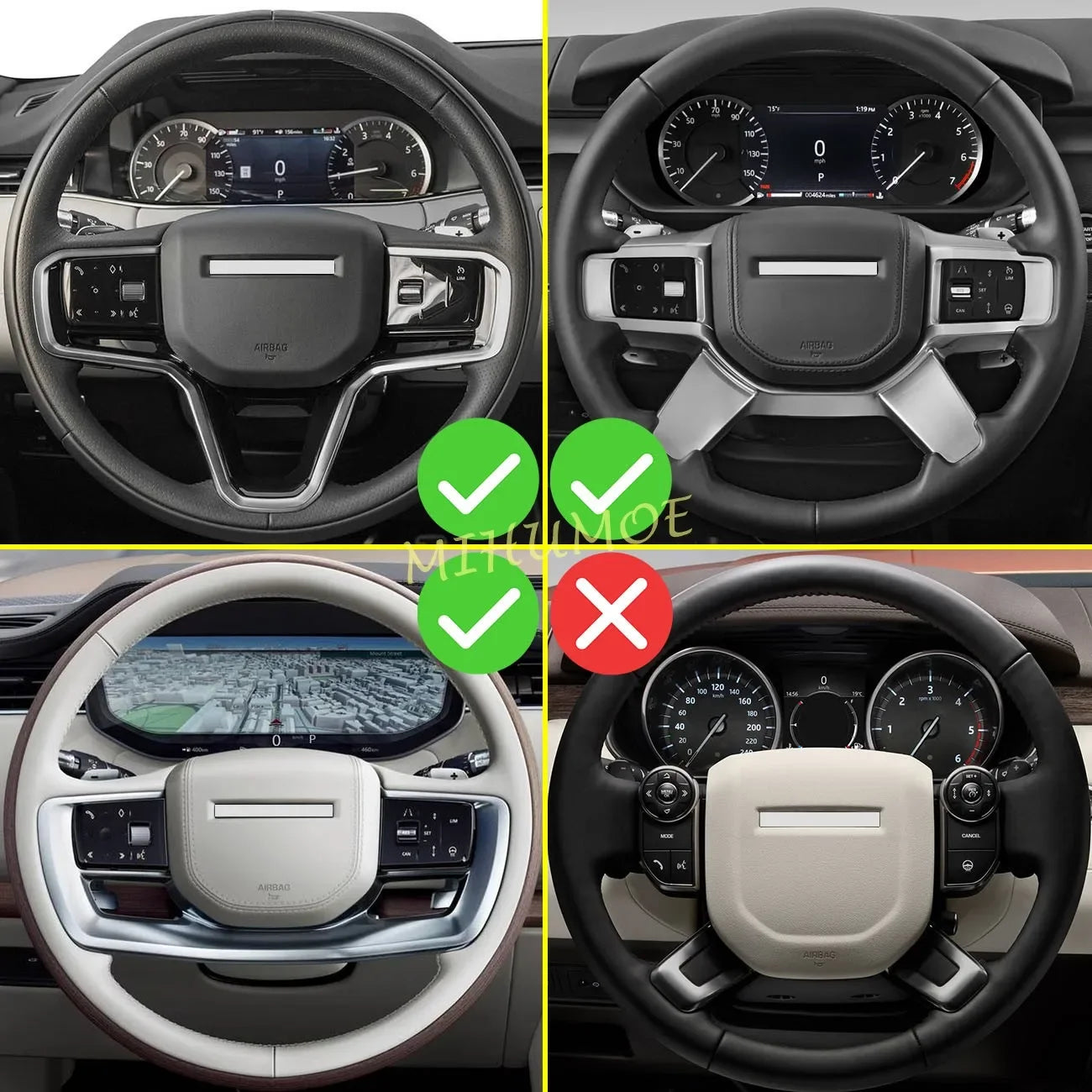 For Land Rover Jaguar 2021-2024 Aluminium Interior Steering Wheel Paddle Shifter Extension Trims Decoration Accessories Silver